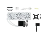 TRYX PANORAMA AIO CPU hűtő, 3D-AMOLED ARGB - 360 mm, fehér - Image 5