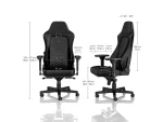 Gamer szék noblechairs HERO PU Bőr Fekete/Platinafehér - Image 4