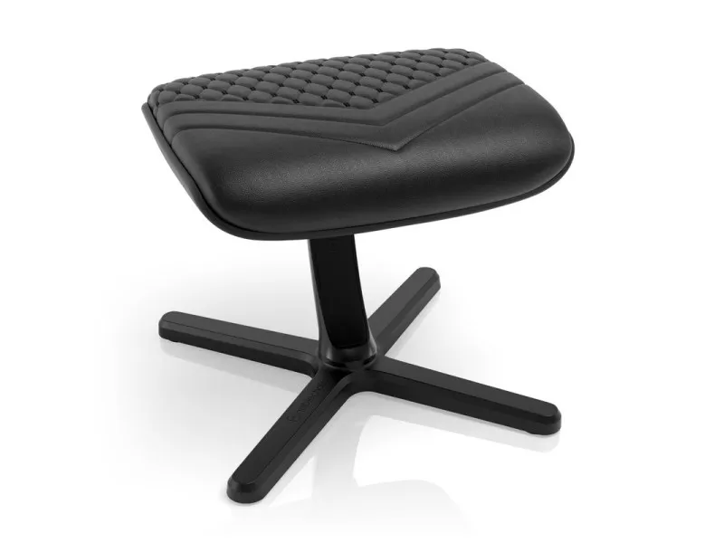 noblechairs lábtartó Footrest2, valódi bőr fekete