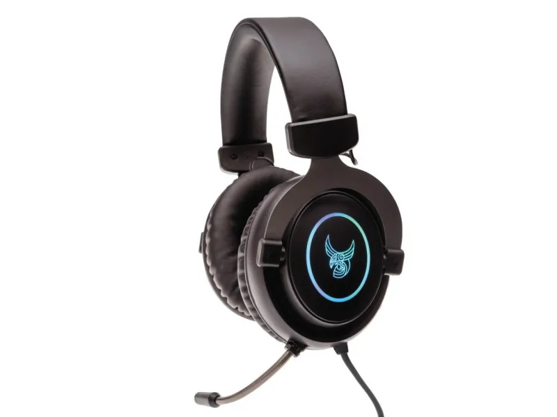 HSL3002.webp Fejhallgató L33T Gaming Gjermundbu RGB Gaming Mikrofonnal Fekete - Image 1