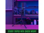 Mikrofon Streamplify MIC RGB Tripod kardioid kondenzátor USB Fekete - Image 4