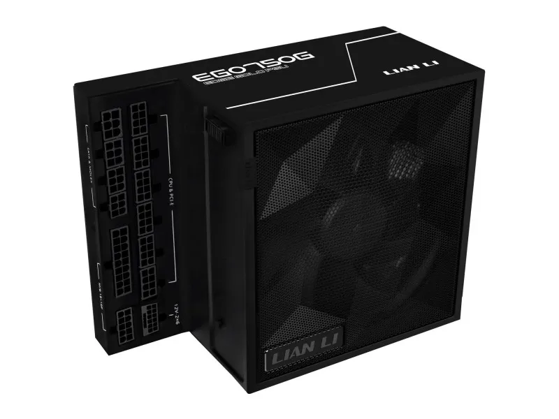 Tápegység Lian Li EDGE EG750 80 PLUS Gold, PCIe 5.1, ATX 3.1 - 750 Watt, fekete