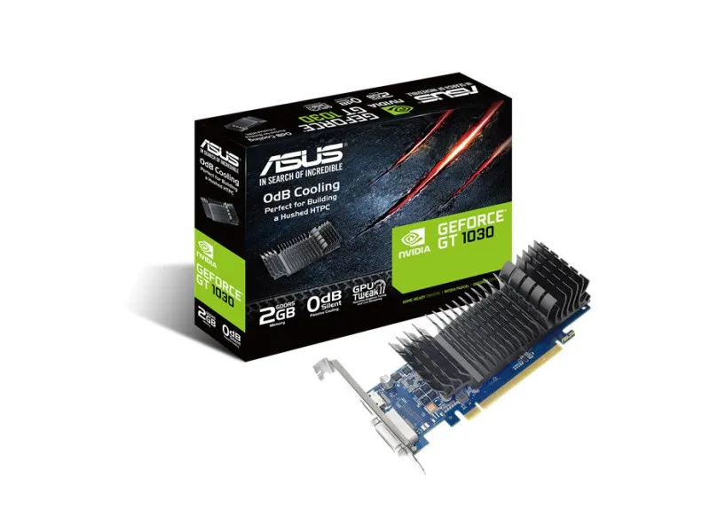Videókártya ASUS GeForce GT 1030 SL 2GB DDR5 BRK Passzív