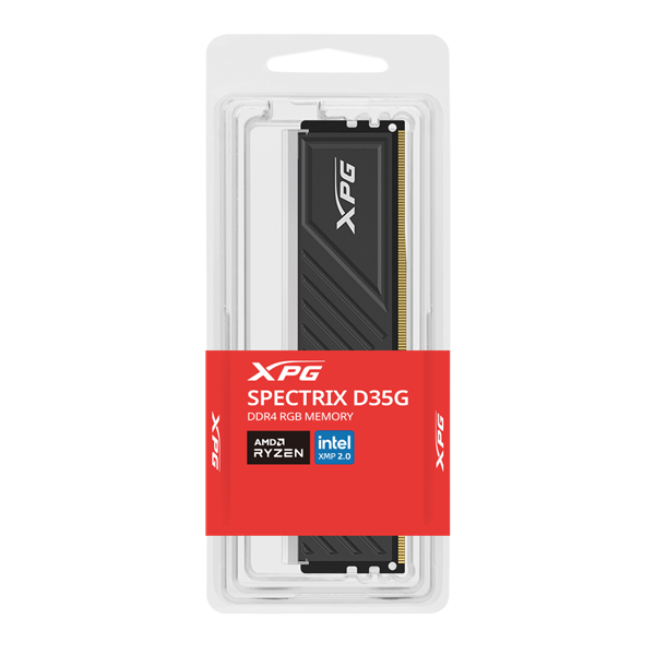 ADATA Memória Desktop - 8GB DDR4 XPG GAMMIX D35 (8GB, 3600MHz, CL18, 1.35V, hűtőbordás, fekete) - Image 2