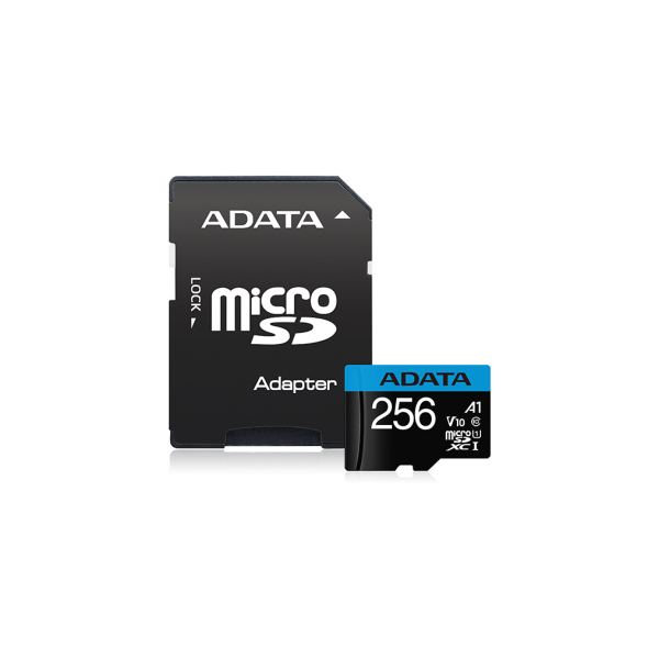 ADATA MicroSD kártya - 256GB microSDXC UHS-I Class10 A1 V10 (R/W: 100/25 MB/s) + adapter - Image 2