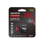 ADATA MicroSD kártya - 256GB microSDXC UHS-I U3 Class10 A2 V30S High Endurance (R/W: 100/85 MB/s, 24/7 record) + adapter - Image 2