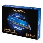 ADATA SSD 512GB - LEGEND 710 (3D TLC, M.2 PCIe Gen 3x4, r:2400 MB/s, w:1000 MB/s) - Image 2