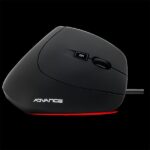 Advance Egér - VERTICAL PLUS MOUSE (1600 DPI, 6 gomb, ergonomikus, fekete) - Image 2