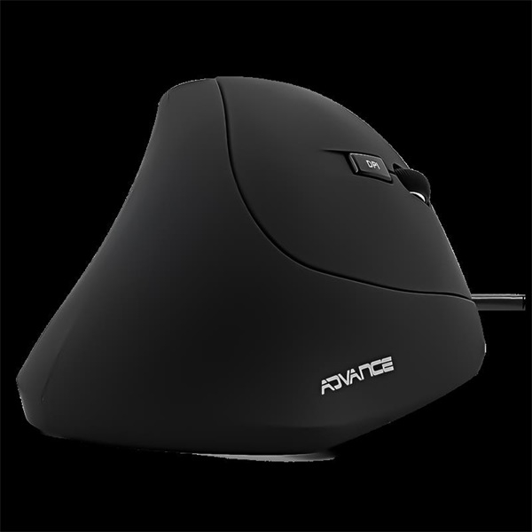 Advance Egér - VERTICAL PLUS MOUSE (1600 DPI, 6 gomb, ergonomikus, fekete) - Image 5