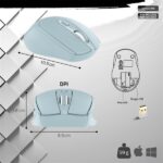 Advance Egér vezeték nélküli - FEEL WIRELESS (1600 DPI, 4 gomb, kék) - Image 5