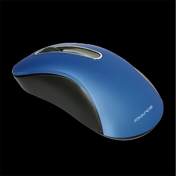 Advance Egér vezeték nélküli - SHAPE 3D (1600 DPI, 3 gomb, ergonomikus, kék) - Image 2