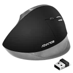 Advance Egér vezeték nélküli - VERTICAL PLUS MOUSE (2400 DPI, 6 gomb, ergonomikus, fekete) - Image 2
