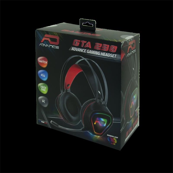 Advance Fejhallgató - GTA 230 (Multiplatform, 1,9m kábel, RGB, fekete) - Image 6