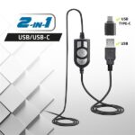 Advance Fejhallgató - SMARTPHONICS 550 (USB, 1,9m kábel, fekete) - Image 2