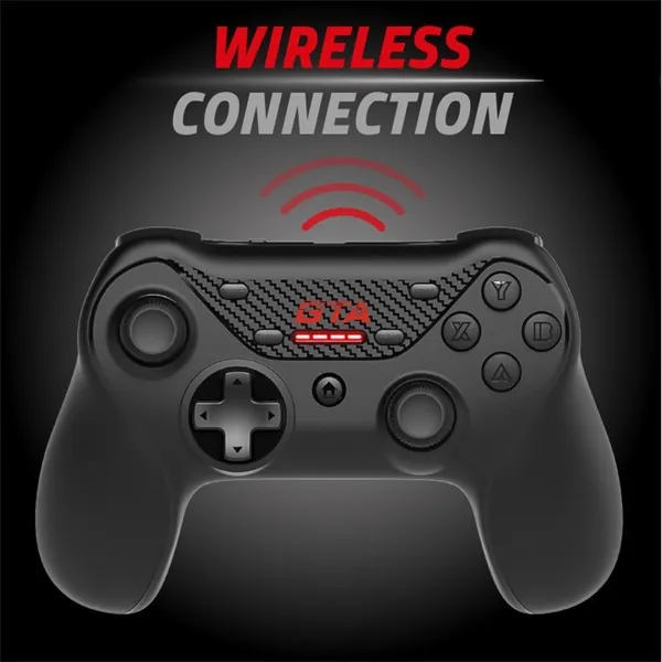 Advance Gamepad Vezeték Nélküli - GTA Gamepad (USB, 12 gomb, PC és PS3 kompatibilis, fekete-piros) - Image 4