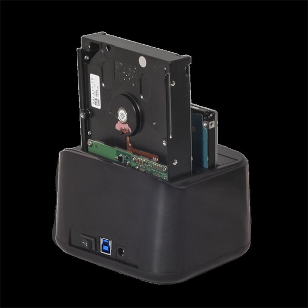 Advance HDD/SSD Dokkoló - DUALDOCK CLONE 2.5" / 3.5" (USB-A3.0 to 2xSATA, fekete) - Image 3