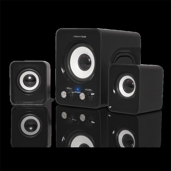 Advance Hangszóró - SOUNDPHONICS 6W RMS (2.1, 3,5 mm Jack, fekete) - Image 1