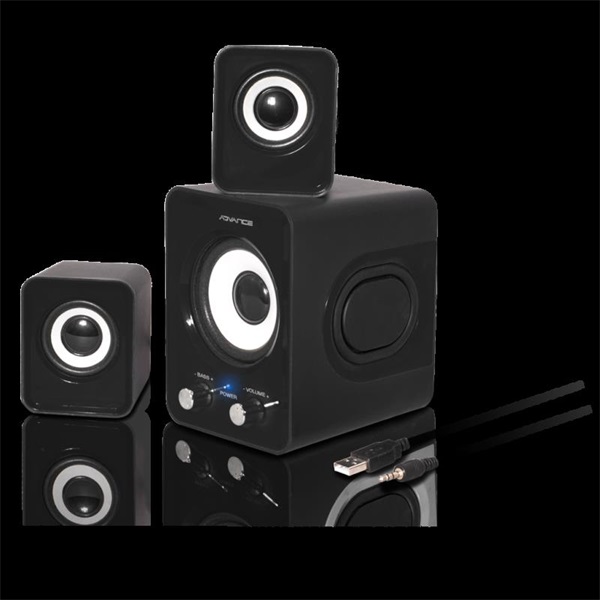 Advance Hangszóró - SOUNDPHONICS 6W RMS (2.1, 3,5 mm Jack, fekete) - Image 5