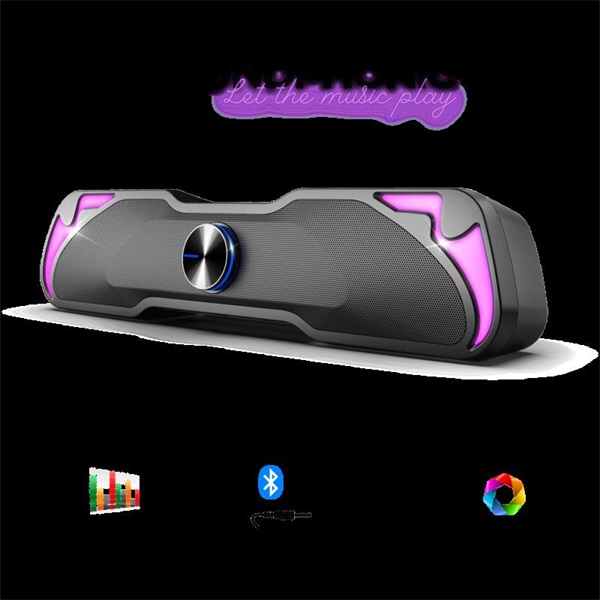 Advance Hangszóró - SOUNDPHONIC RGB 6W RMS BLUETOOTH (2.0, Bluetooth/3,5mm Jack, RGB, fekete) - Image 2