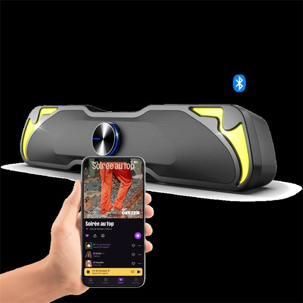 Advance Hangszóró - SOUNDPHONIC RGB 6W RMS BLUETOOTH (2.0, Bluetooth/3,5mm Jack, RGB, fekete) - Image 5