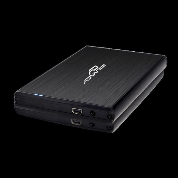 Advance Külső HDD/SSD Ház 2.5" - STEELDISK 2.5" (USB-A3.0 to SATA, fekete) - Image 1