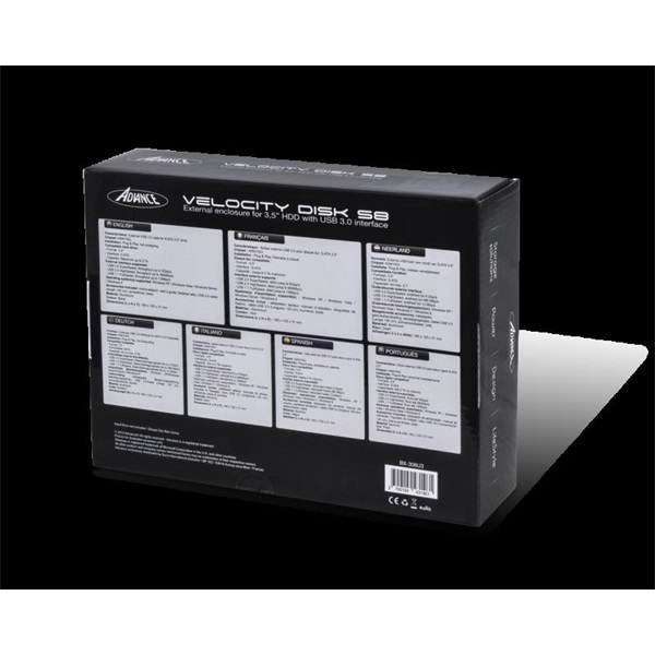 Advance_Kulso_HDD_Haz_35_-_VELOCITY_DISK_S8_USB-A30_to_SATA_kulso_tap_fekete-i432247.jpg Advance Külső HDD Ház 3.5" - VELOCITY DISK S8 (USB-A3.0 to SATA, külső táp, fekete) - Image 3