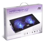 Advance Notebook Hűtőpad 19"-ig - AIRSTREAM 19 (Max.: 19", 2x150mm, 1000rpm, 1xUSB2.0, fekete) - Image 8