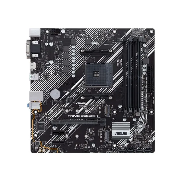 Asus Alaplap - AMD PRIME B550M-K AM4 (B550, 4xDDR4 4800MHz, 4xSATA3, 2x M.2, Raid, 4xUSB2.0, 8xUSB3.2) - Image 7