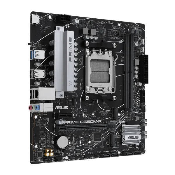 Asus Alaplap - AMD PRIME B650M-R AM5 (B650, ATX, 2xDDR5 7200+MHz, 4xSATA3, 2x M.2, HDMI) - Image 3