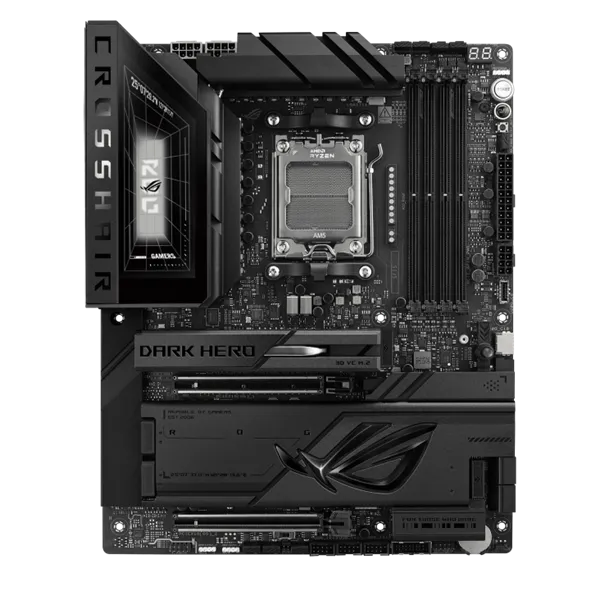 Asus Alaplap - AMD ROG CROSSHAIR X870E DARK HERO AM5 (X870E, ATX, 4xDDR5 8600+MHz, 4xSATA3, 5x M.2, HDMI+2xUSB4)