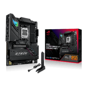 Asus Alaplap - AMD ROG STRIX B850-F GAMING WIFI AM5 (B850, ATX, 4xDDR5 8000+MHz, 2xSATA3, 4x M.2, HDMI+DP)