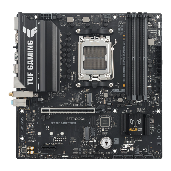 Asus Alaplap - AMD TUF GAMING A620AM-PLUS WIFI AM5 (A620, 4xDDR5 7600+MHz, 1x 2,5 Gb LAN, 2xM.2, 4xSATA3, HDMI+2xDP) - Image 2