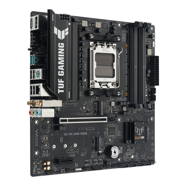 Asus Alaplap - AMD TUF GAMING A620AM-PLUS WIFI AM5 (A620, 4xDDR5 7600+MHz, 1x 2,5 Gb LAN, 2xM.2, 4xSATA3, HDMI+2xDP) - Image 3