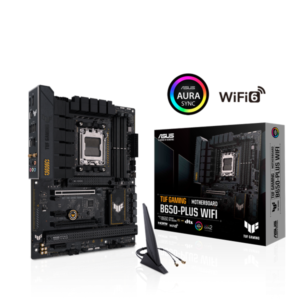 Asus_Alaplap_-_AMD_TUF_GAMING_B650-PLUS_WIFI_AM5_B650_ATX_4xDDR5_6400_MHz_4xSATA3_3x_M2_HDMI_DP-i347954.png Asus Alaplap - AMD TUF GAMING B650-PLUS WIFI AM5 (B650, ATX, 4xDDR5 6400+MHz, 4xSATA3, 3x M.2, HDMI+DP) - Image 1