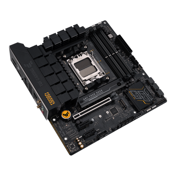 Asus Alaplap - AMD TUF GAMING B650M-E WIFI AM5 (B650, Micro-ATX, 4xDDR5 7600+MHz, 4xSATA3, 2x M.2, HDMI+2xDP) - Image 3