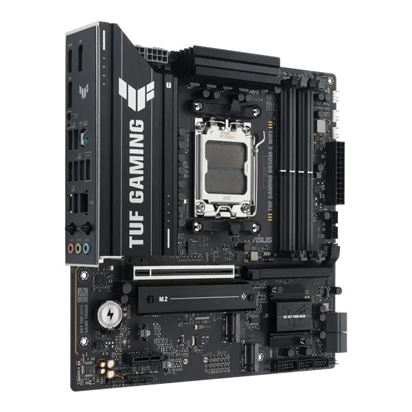 Asus Alaplap - AMD TUF GAMING B850M-E WIFI AM5 (B850, MicroATX, 4xDDR5 8000+MHz, 4xSATA3, 3x M.2, HDMI+2xDP) - Image 3