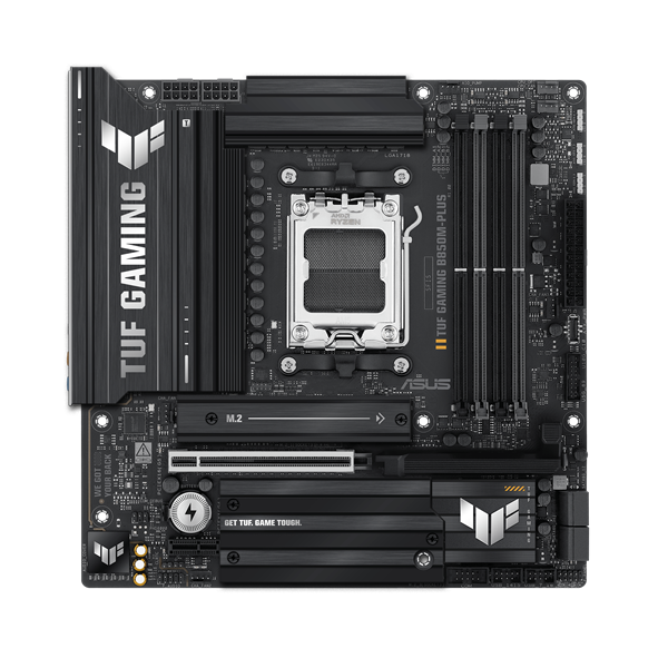 Asus Alaplap - AMD TUF GAMING B850M-PLUS AM5 (B850, ATX, 4xDDR5 8000+MHz, 4xSATA3, 3x M.2, HDMI+DP) - Image 2