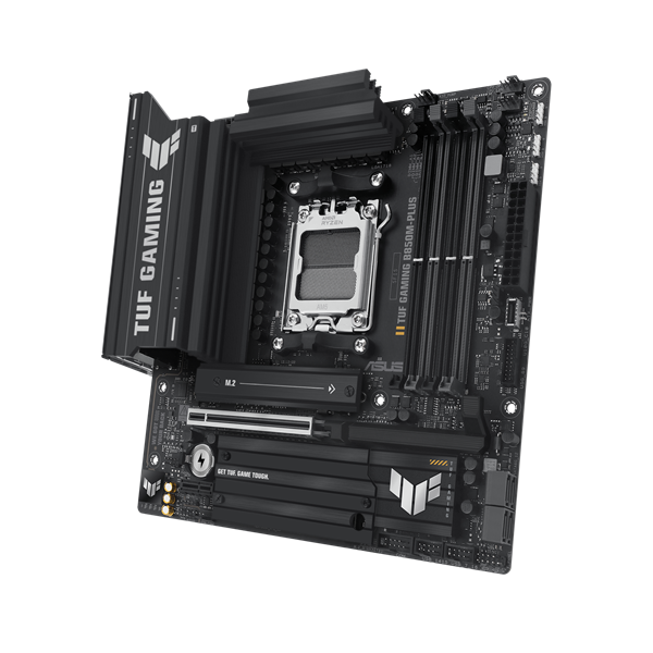 Asus Alaplap - AMD TUF GAMING B850M-PLUS AM5 (B850, ATX, 4xDDR5 8000+MHz, 4xSATA3, 3x M.2, HDMI+DP) - Image 3