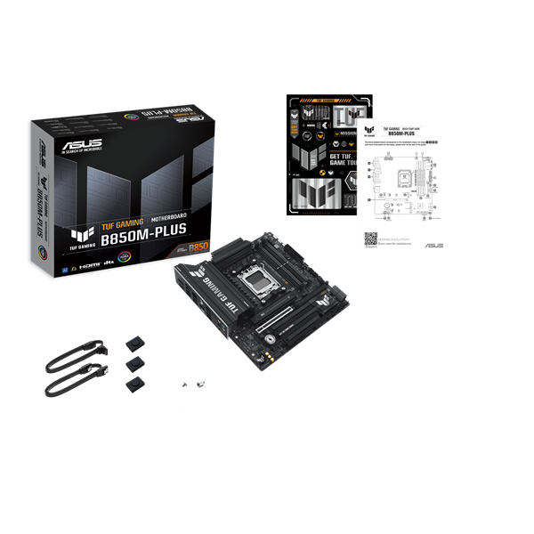 Asus Alaplap - AMD TUF GAMING B850M-PLUS AM5 (B850, ATX, 4xDDR5 8000+MHz, 4xSATA3, 3x M.2, HDMI+DP) - Image 5