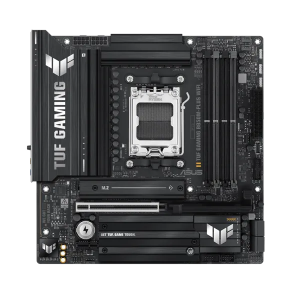 Asus Alaplap - AMD TUF GAMING B850M-PLUS WIFI AM5 (B850, ATX, 4xDDR5 8000+MHz, 4xSATA3, 3x M.2, HDMI+DP) - Image 2