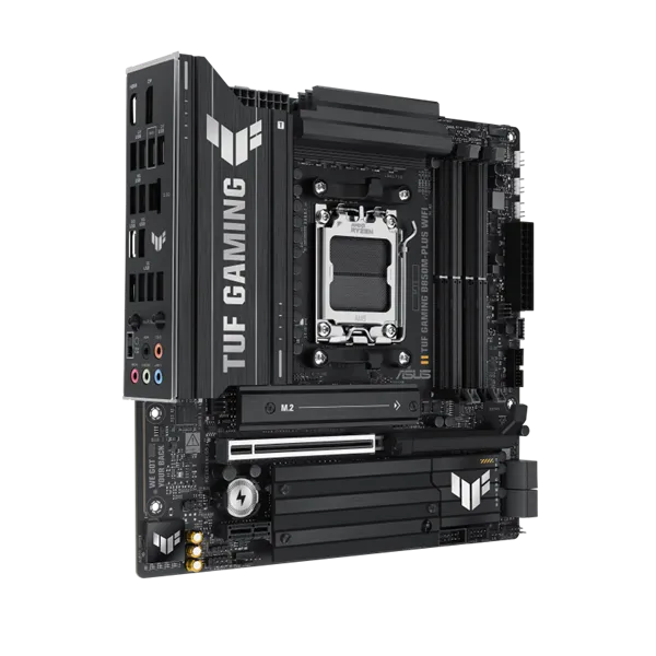 Asus Alaplap - AMD TUF GAMING B850M-PLUS WIFI AM5 (B850, ATX, 4xDDR5 8000+MHz, 4xSATA3, 3x M.2, HDMI+DP) - Image 3