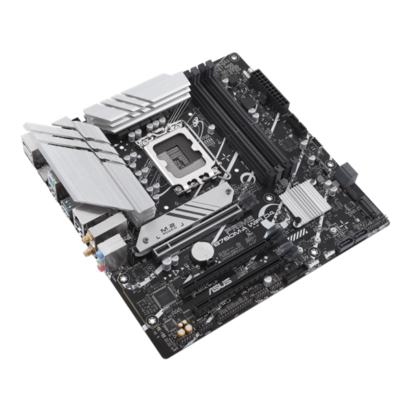Asus Alaplap - Intel PRIME B760M-A WIFI D4 s1700 (B760, 4xDDR4 5333MHz, 4xSATA3, 2xM.2, 2xHDMI+DP) - Image 4