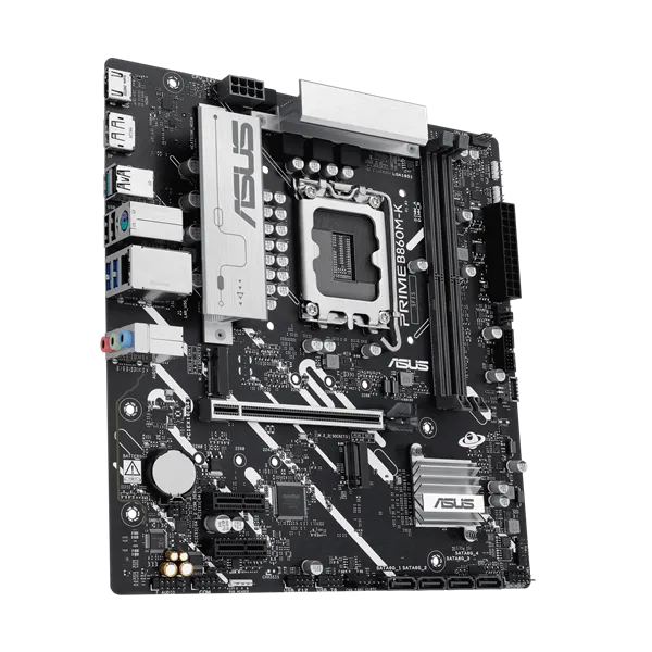 Asus Alaplap - Intel PRIME B860M-K s1851 (B860, 2xDDR5 8800+MHz, 4xSATA3, 2xM.2, HDMI+DP) - Image 2