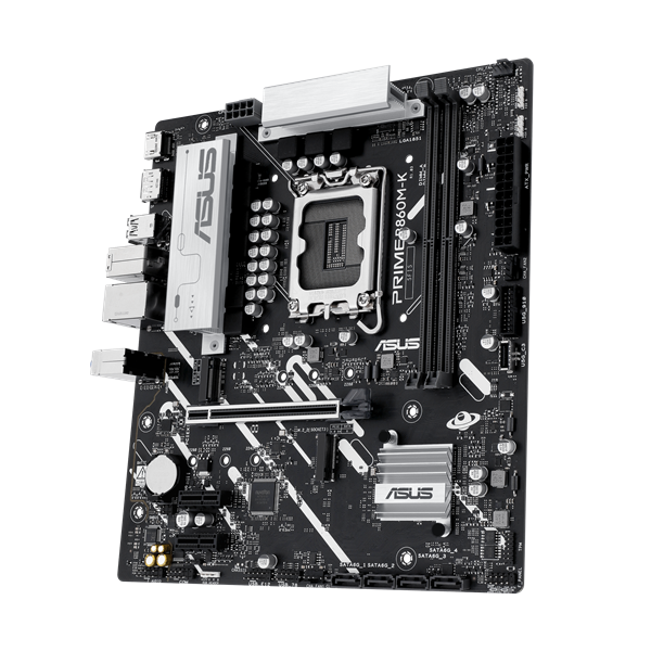 Asus Alaplap - Intel PRIME B860M-K s1851 (B860, 2xDDR5 8800+MHz, 4xSATA3, 2xM.2, HDMI+DP) - Image 3