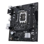 Asus Alaplap - Intel PRIME H610M-R D4-SI (H610, 2xDDR4 3200MHz, 4xSATA3, 1xM.2, HDMI+DVI+VGA) - Image 3