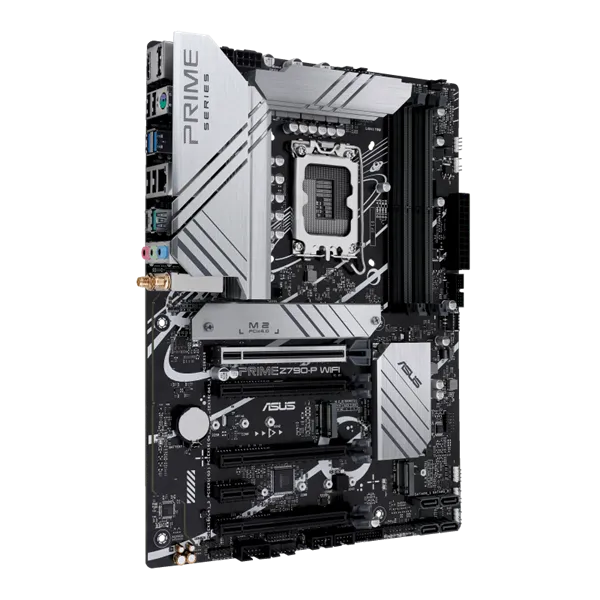 Asus Alaplap - Intel PRIME Z790-P WIFI LGA1700 (Z790, ATX, 4xDDR5 7200+MHz, 4xSATA3, 3xM.2, HDMI+DP) - Image 2