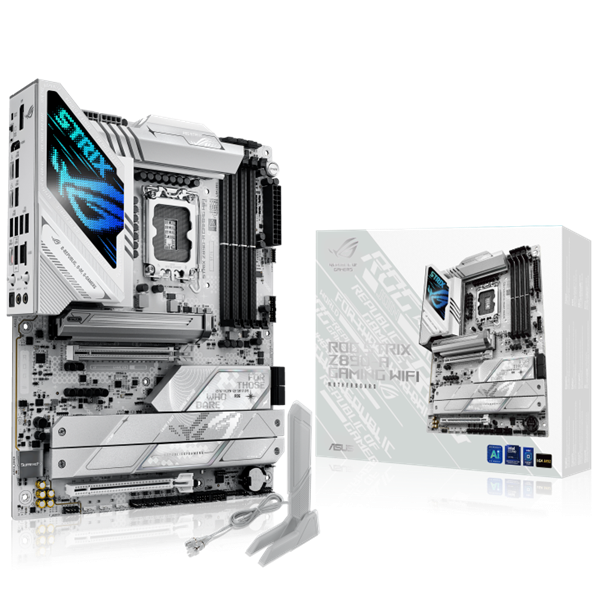 Asus Alaplap - Intel ROG STRIX Z890-A GAMING WIFI LGA1851 (Z890, ATX, 4xDDR5 9066+MHz, 4xSATA3, 7xM.2, HDMI+DP) - Image 1