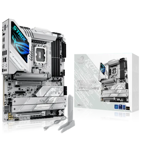 Asus Alaplap - Intel ROG STRIX Z890-A GAMING WIFI LGA1851 (Z890, ATX, 4xDDR5 9066+MHz, 4xSATA3, 5xM.2, HDMI+DP)