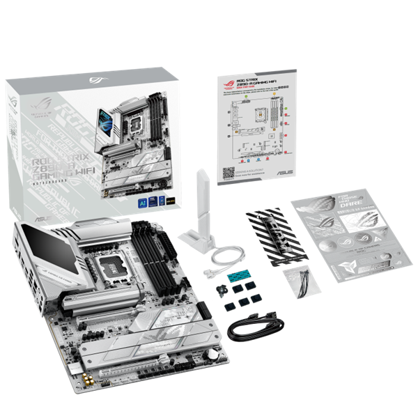 Asus Alaplap - Intel ROG STRIX Z890-A GAMING WIFI LGA1851 (Z890, ATX, 4xDDR5 9066+MHz, 4xSATA3, 7xM.2, HDMI+DP) - Image 7
