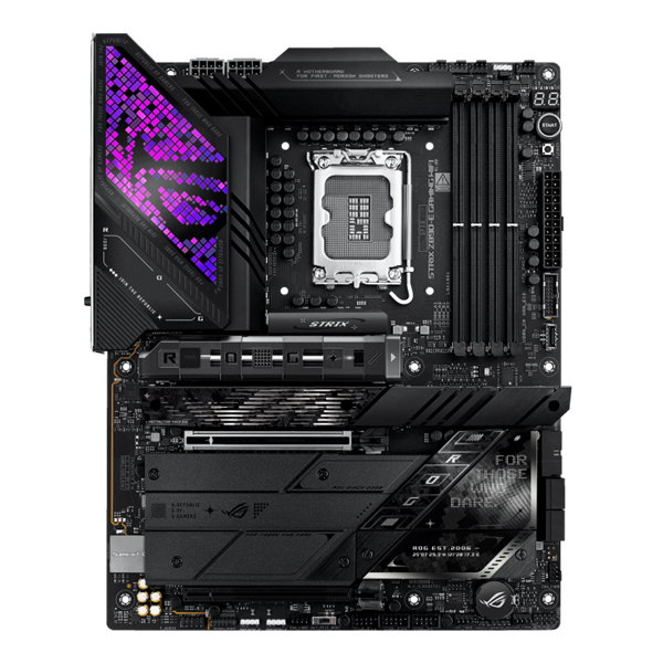 Asus Alaplap - Intel ROG STRIX Z890-E GAMING WIFI LGA1851 (Z890, ATX, 4xDDR5 8800+MHz, 4xSATA3, 7xM.2, HDMI+DP) - Image 2